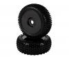 1:8 Tyre Set Dish black 2pcs