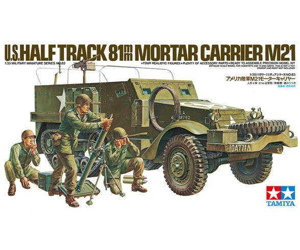 1:35 US M21 Halftrack, plastic model assembly kit