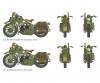 Italeri U.S. Motorcycles WWII Model Kit 1:35