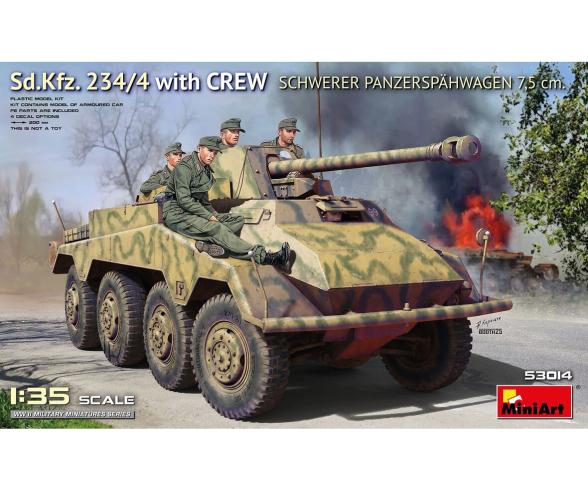 1:35 Ger. Sd.Kfz. 234/4 w/Crew 7,5 cm(4)