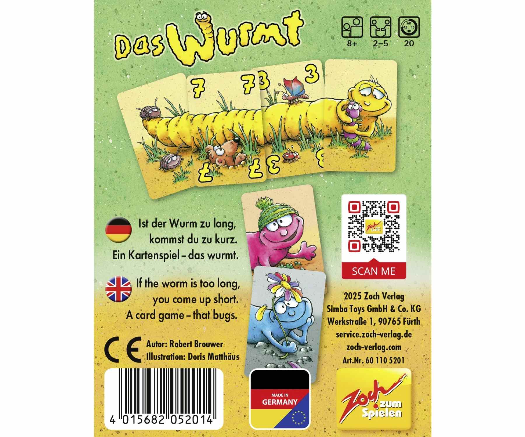 Zoch Heckmeck Extrawurm Erweiterung – Würfelspiel-Zubehör Für Heckmeck Am Bratwurmeck