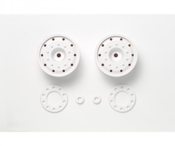 1:14 Wheels (30mm/Hex/Whi) (2) white