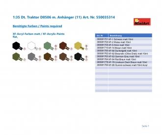 1:35 Tracteur allemand D8506 avec... Remorque (11)