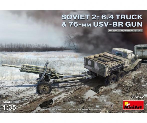 1:35 Sov. 2t 6x4 Truck w/76mm USV-BR Gun