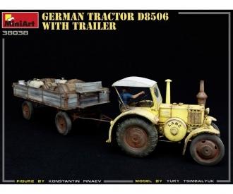 1:35 Deutscher Traktor D8506 mit Anhänger (1)