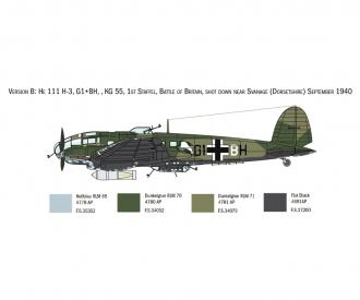Heinkel HE-111H-6 Aircraft Model Kit 1:72