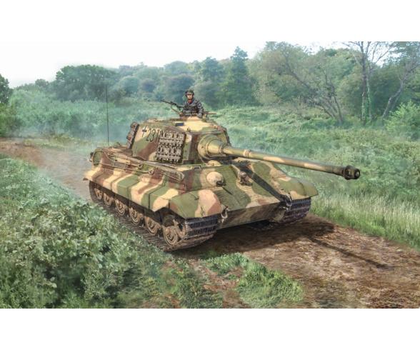 Italeri King Tiger model kit 1:56 with figure