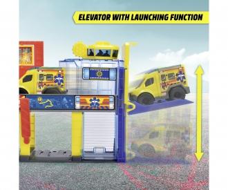 Micro SOS Station Rescue Playset with 3 Cars