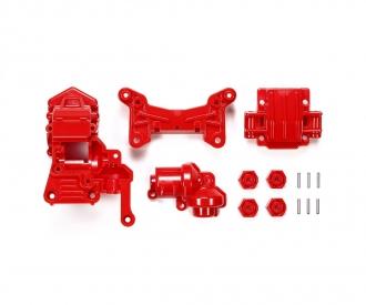 TA-01/02 Front Gear Case, 4WD spare parts, red