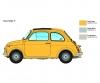 Fiat 500 F Upgraded Edition Model Kit 1:12