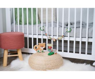 Baby Grasping Toy with Teething Leaf