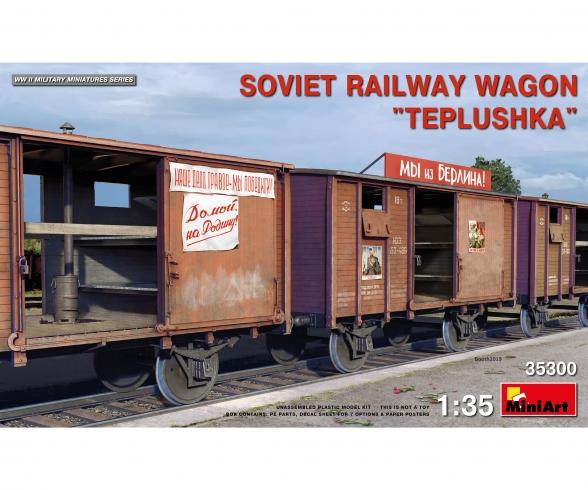 1:35 Sov. Eisenbahnwaggon Teplushka