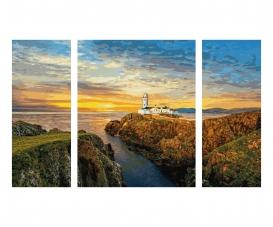 On the Coasts of Ireland Triptych - Painting by Numbers