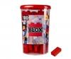 Blox 100 briques rouges 8 plots en boîte