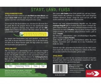 Stadt, Land, Fluss Spielblock