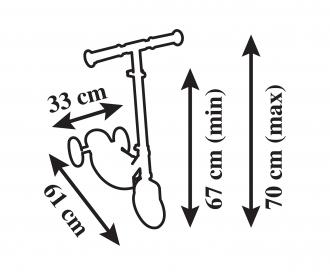 Smoby Die Eiskönigin Wooden Scooter, 3 Räder