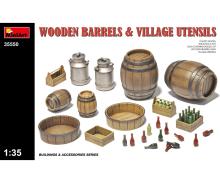 MiniArt Wooden Barrels & Village Utensils 1:35