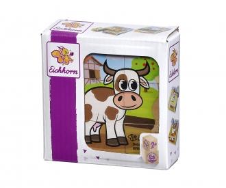 EH Puzzle d'images cubes La Ferme