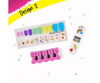 Fash!onFlash Nail Foils, 2-ass.,