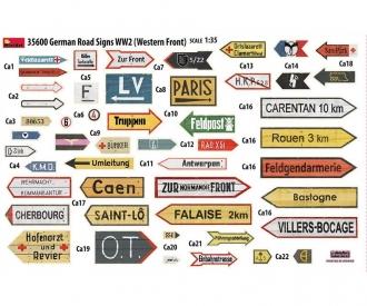 1:35 WW2 Ger. Road Signs France 1944