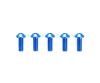 3x8mm HG Alu HH Screw, model screw set, blue
