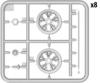 1:35 Wheel Set T-55/T-55A (10+4)