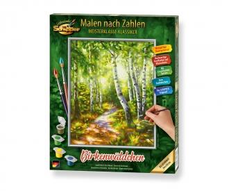 Birkenwäldchen 24 x 30 cm – Malen nach Zahlen
