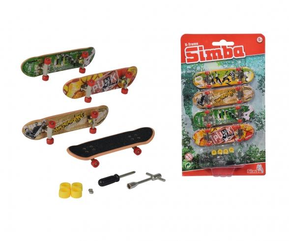 Set de finger skateboard, 4 pièces