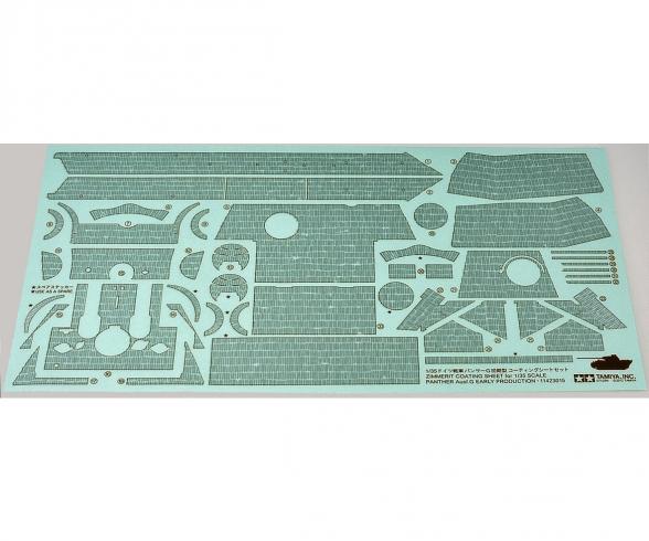 1:35 Panther G Early Zimmerit Sheet Model Accessory
