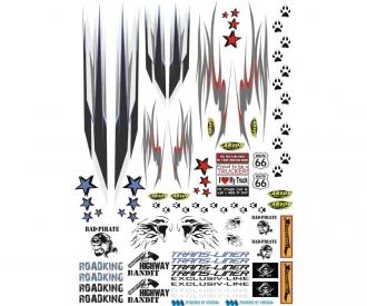 1:14 Sticker Truck Ornamental Strip Decals