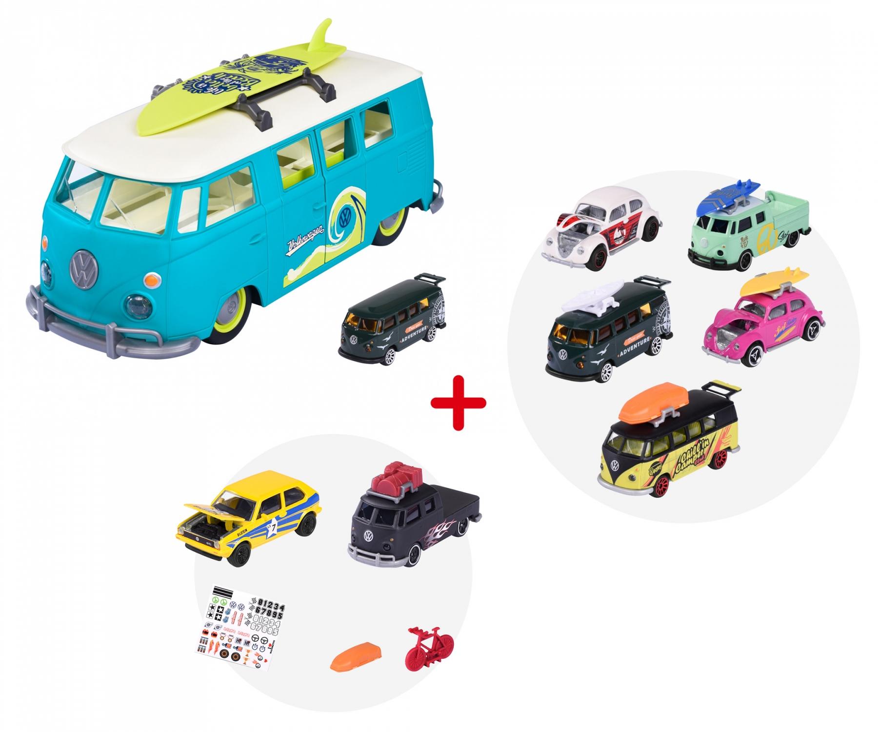 Smoby Voitures Majorette - Coffret 5 Véhicules Volkwagen The Originals pas cher