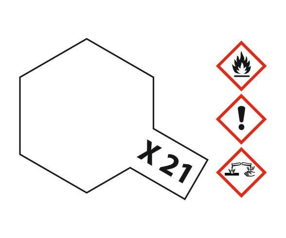 X-21 Flat Base, acrylic paint, 23 ml bottle