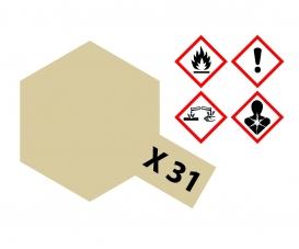 X-31 Titanium Gold Gloss, acrylic paint, 10 ml
