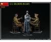 1:35 Fig. Soldats américains au café (3) avec accessoires