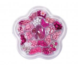 Wooden Bead Set Flower