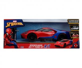 Marvel Spider-Man Black 1:16 2017 Ford GT RC Sports Car | Big - View #3