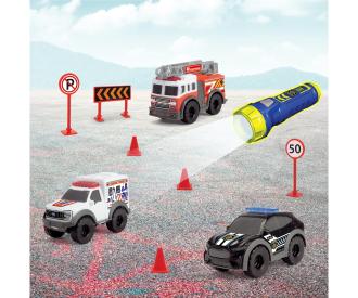 Micro Playset Emergency Vehicles With Torch