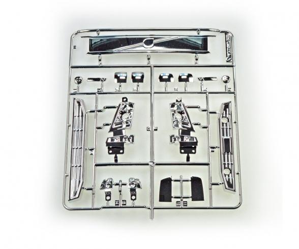 Chrome Parts Set, model accessory sprue, black