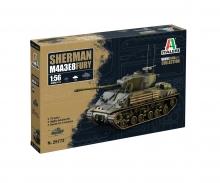 Italeri Sherman M4A3E8 Fury Tank Kit 1:56