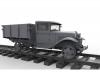1:35 1,5to Railroad Truck AA Type w/Rail