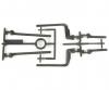 TA-03R L-Parts Body Mount, chassis accessory set