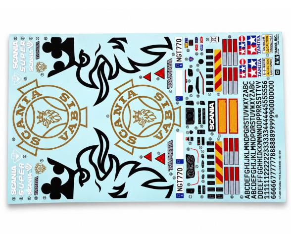 Scania 770 S 6x4 Sticker-Set, Modell-Dekore