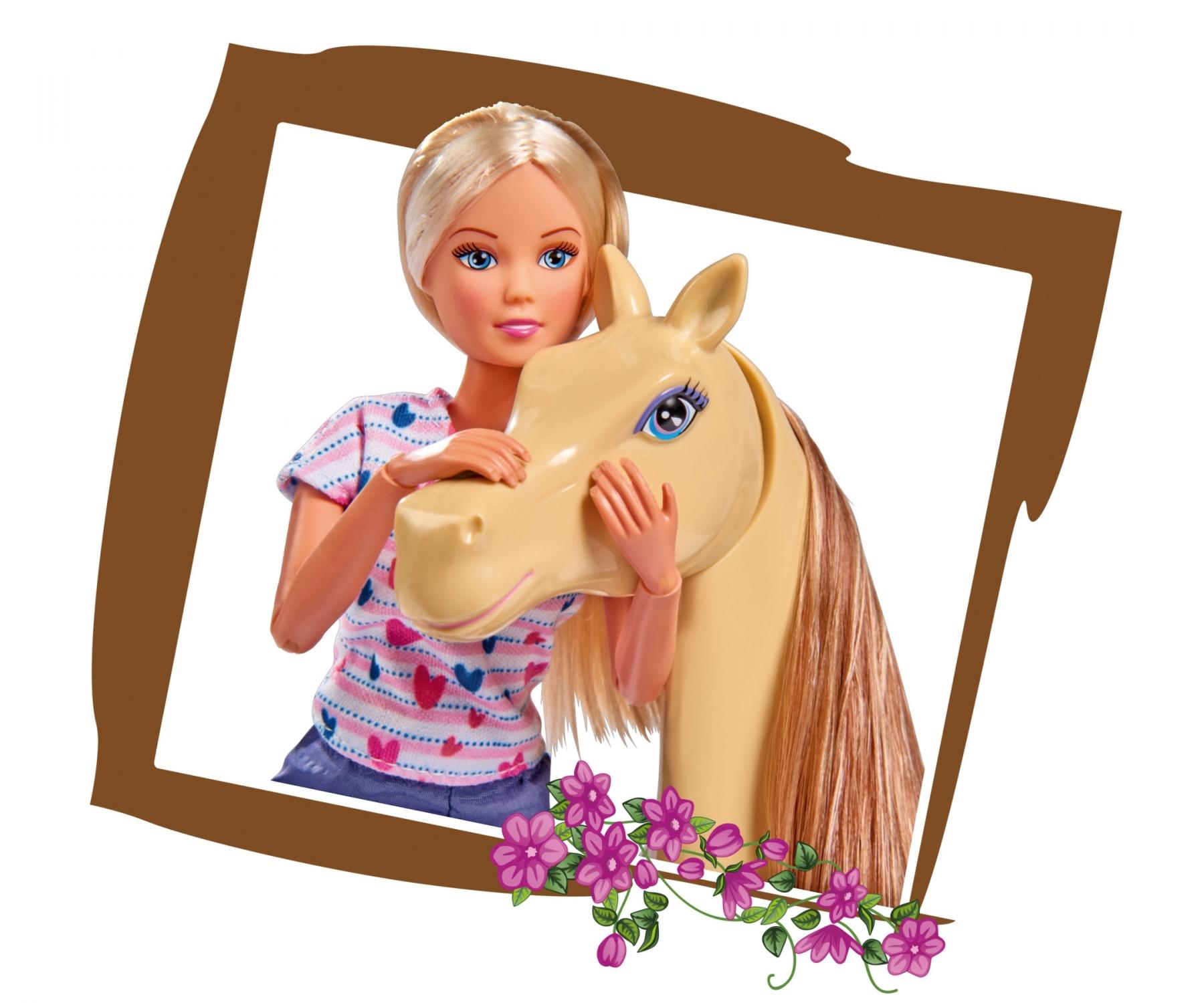 Set bambola Evi - auto + rimorchio per cavallo - ROSA - Kiabi - 18.00