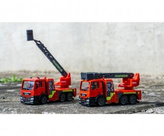 Camion De Pompiers Majorette 1/47 – Nacelle, Série 3000, Made In France