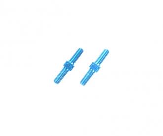 Alum. Turnbuckle Shaft 3x18mm (2) blue