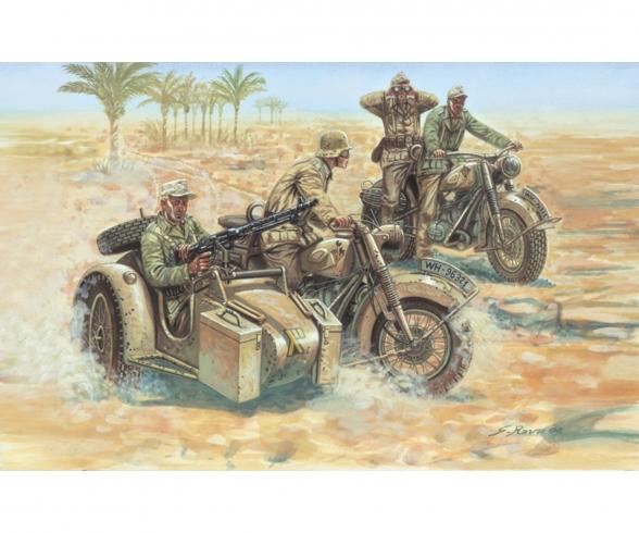 Italeri WWII German Motorcycles Model Kit 1:72