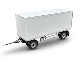 1:14 2-Axle Boxed Trailer, model kit