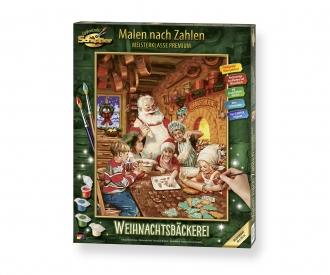 Weihnachtsbäckerei Malen nach Zahlen