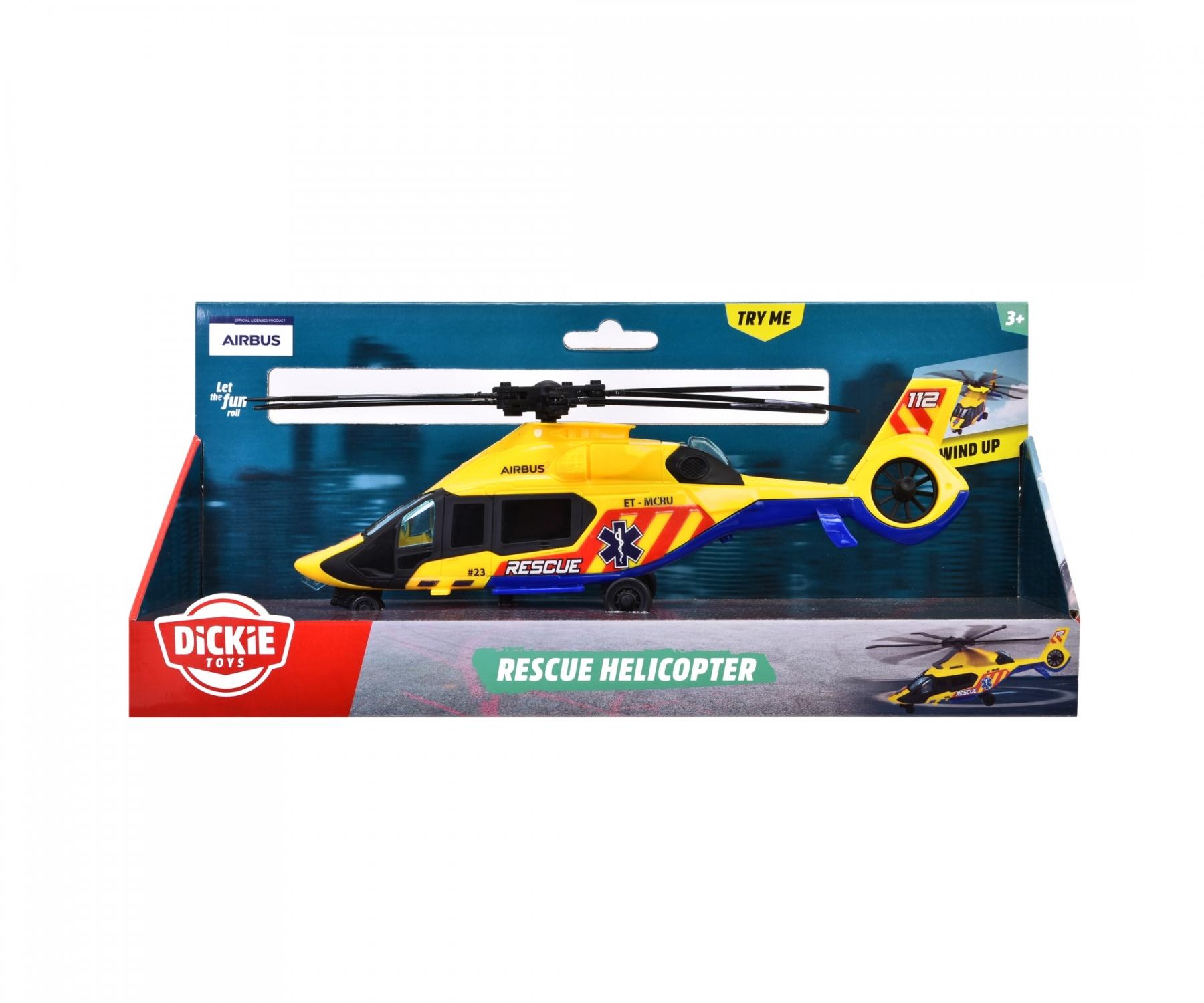 Hélicoptère De Sauvetage Dickie Toys Airbus H145 - 36cm Avec Lumière Et Son