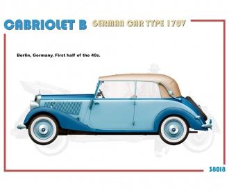 1:35 Voiture allemande Type 170V Cabriolet B